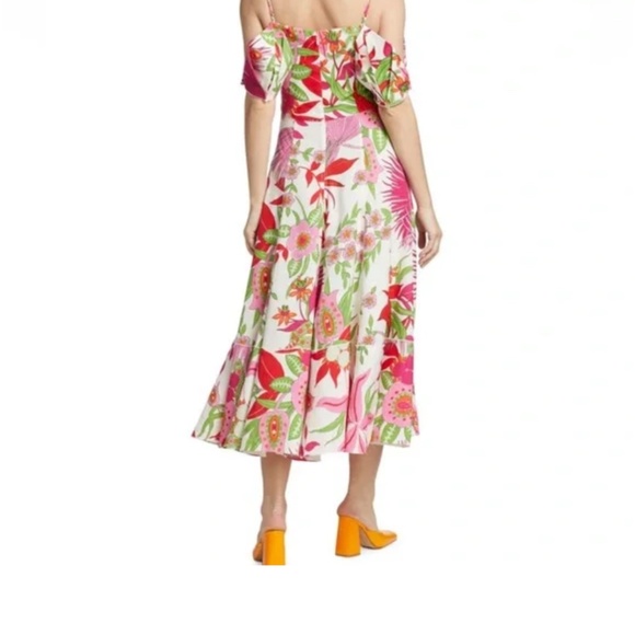 Cult Gaia Dina Linen Blend Midi Dress - Picture 4 of 7